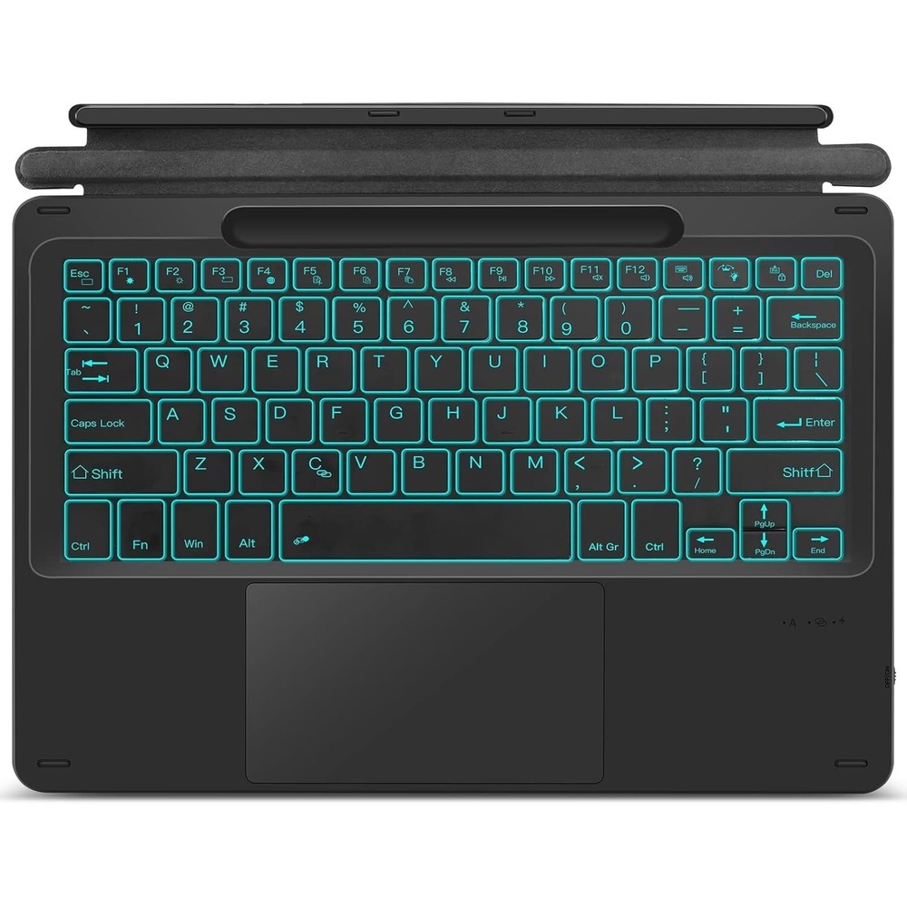 Surface Pro 11 10 9 8 Keyboard Case Trackpad Backlit Bluetooth Black